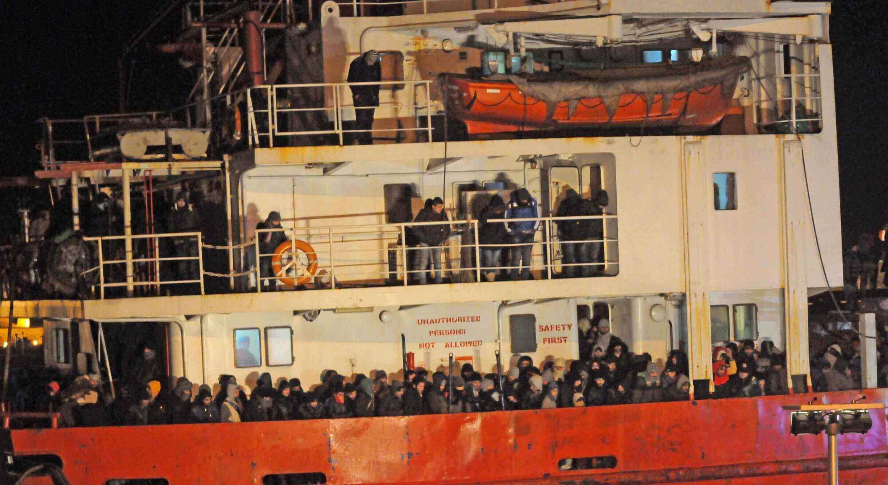 Der Flüchtlingsfrachter Blue Sky M