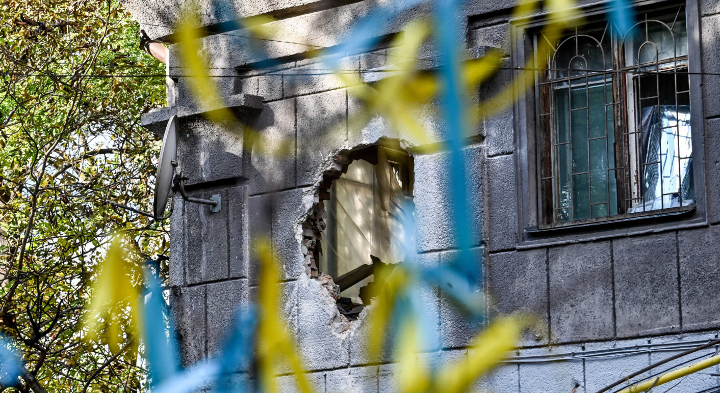 Aftermath of morning missile attack by Russian troops in Zaporizhzhia